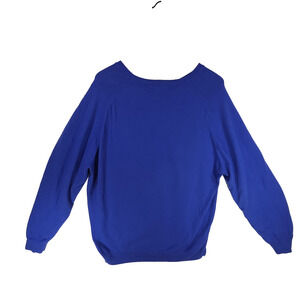 Vtg Lands End Sweater Mens Sweater XLT Blue Cashmere Blend Preppy y2k Academia